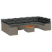 Set de canapele pentru grădină 10 pcs Gri - WALTI WALTI