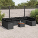 Set de canapele pentru grădină 11 pcs Negru - WALTI WALTI