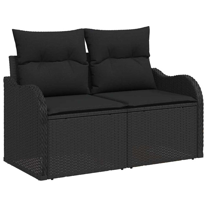 Set de canapele pentru grădină 11 pcs Negru - WALTI WALTI