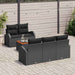 Set de canapele pentru grădină 6 pcs Negru - WALTI WALTI