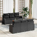 Set de canapele pentru grădină 7 pcs Negru - WALTI WALTI