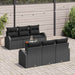 Set de canapele pentru grădină 7 pcs Negru - WALTI WALTI