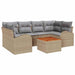 Set de canapele pentru grădină 7 pcs Bej, gri deschis - WALTI WALTI
