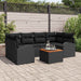 Set de canapele pentru grădină 7 pcs Negru - WALTI WALTI
