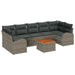 Set de canapele pentru grădină 8 pcs Gri - WALTI WALTI
