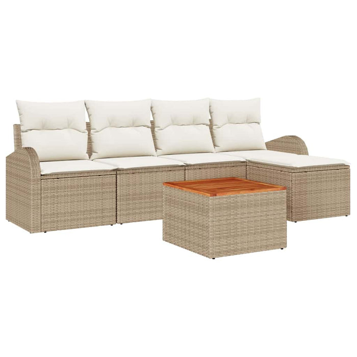 Set de canapele pentru grădină 6 pcs Bej, alb - WALTI WALTI