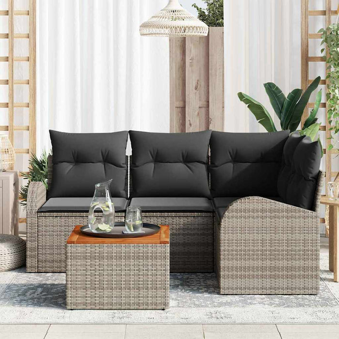 Set de canapele pentru grădină 5 pcs Gri - WALTI WALTI