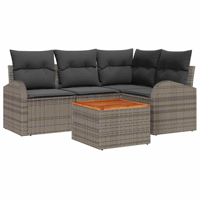Set de canapele pentru grădină 5 pcs Gri - WALTI WALTI
