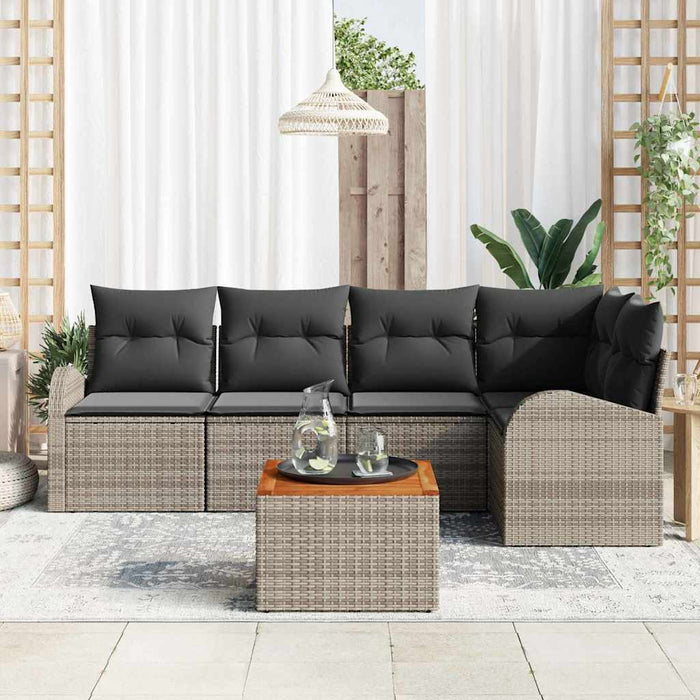 Set de canapele pentru grădină 6 pcs Gri - WALTI WALTI