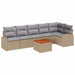 Set de canapele pentru grădină 7 pcs Bej, gri deschis - WALTI WALTI