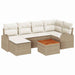 Set de canapele pentru grădină 7 pcs Bej, alb - WALTI WALTI