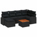 Set de canapele pentru grădină 7 pcs Negru - WALTI WALTI