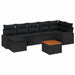 Set de canapele pentru grădină 8 pcs Negru - WALTI WALTI