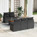 Set de canapele pentru grădină 6 pcs Negru - WALTI WALTI