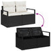 Set de canapele pentru grădină 9 pcs Negru, alb - WALTI WALTI