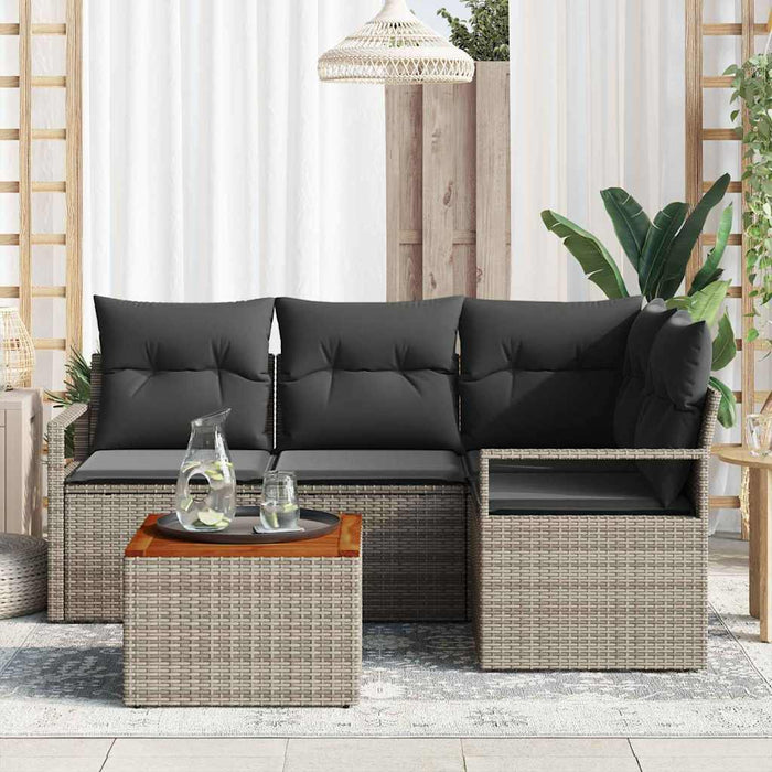 Set de canapele pentru grădină 5 pcs Gri - WALTI WALTI
