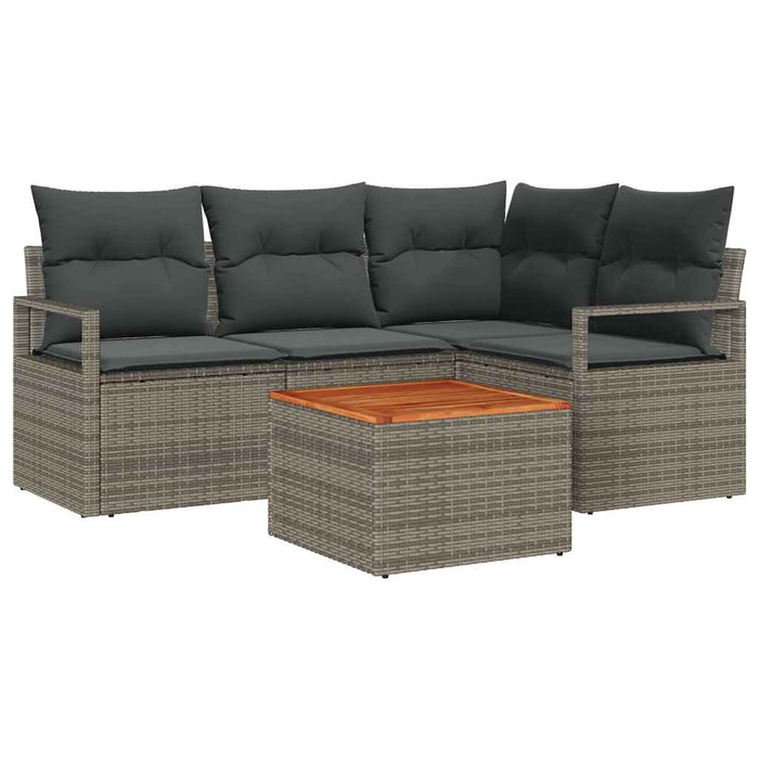 Set de canapele pentru grădină 5 pcs Gri - WALTI WALTI