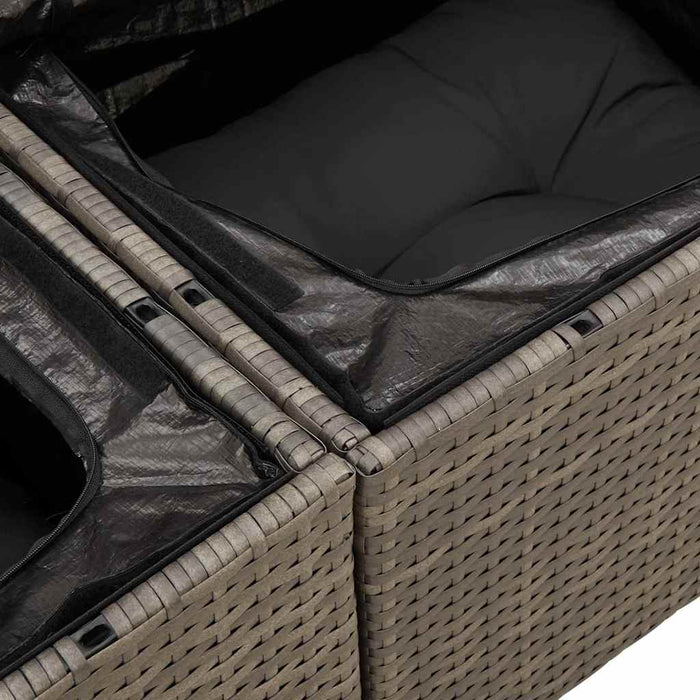 Set de canapele pentru grădină 6 pcs Gri - WALTI WALTI
