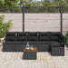 Set de canapele pentru grădină 7 pcs Negru - WALTI WALTI