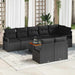 Set de canapele pentru grădină 9 pcs Negru - WALTI WALTI