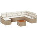 Set de canapele pentru grădină 9 pcs Bej, alb - WALTI WALTI