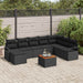 Set de canapele pentru grădină 9 pcs Negru - WALTI WALTI