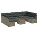 Set de canapele pentru grădină 10 pcs Gri - WALTI WALTI