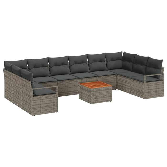 Set de canapele pentru grădină 11 pcs Gri - WALTI WALTI