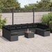 Set de canapele pentru grădină 11 pcs Negru - WALTI WALTI