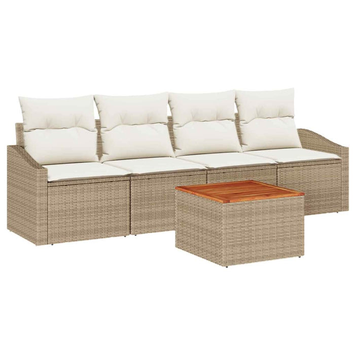 Set de canapele pentru grădină 5 pcs Bej, alb - WALTI WALTI