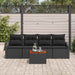 Set de canapele pentru grădină 5 pcs Negru - WALTI WALTI