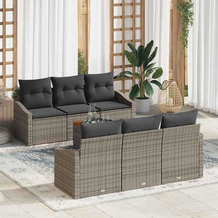 Set de canapele pentru grădină 7 pcs Gri - WALTI WALTI