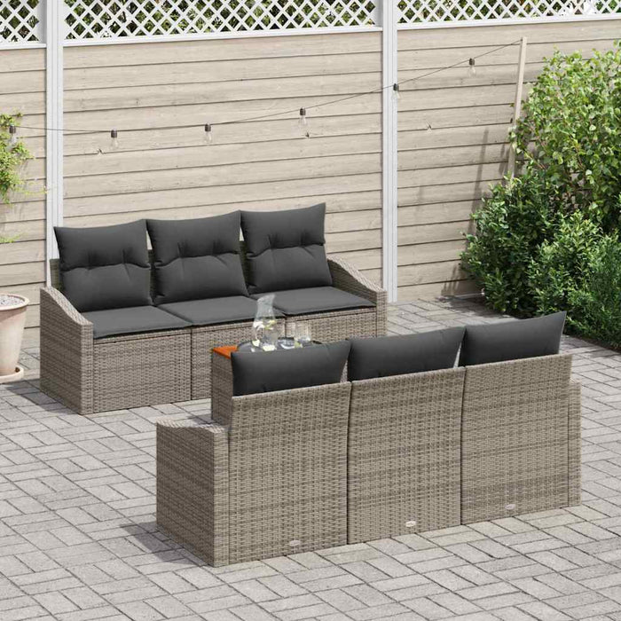 Set de canapele pentru grădină 7 pcs Gri - WALTI WALTI