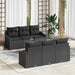 Set de canapele pentru grădină 7 pcs Negru - WALTI WALTI