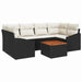 Set de canapele pentru grădină 7 pcs Negru, alb - WALTI WALTI