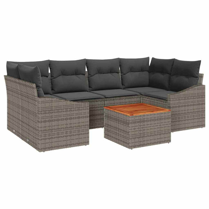 Set de canapele pentru grădină 7 pcs Gri - WALTI WALTI