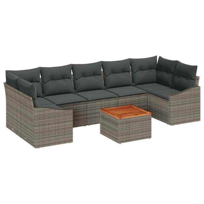 Set de canapele pentru grădină 8 pcs Gri - WALTI WALTI