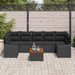 Set de canapele pentru grădină 8 pcs Negru - WALTI WALTI