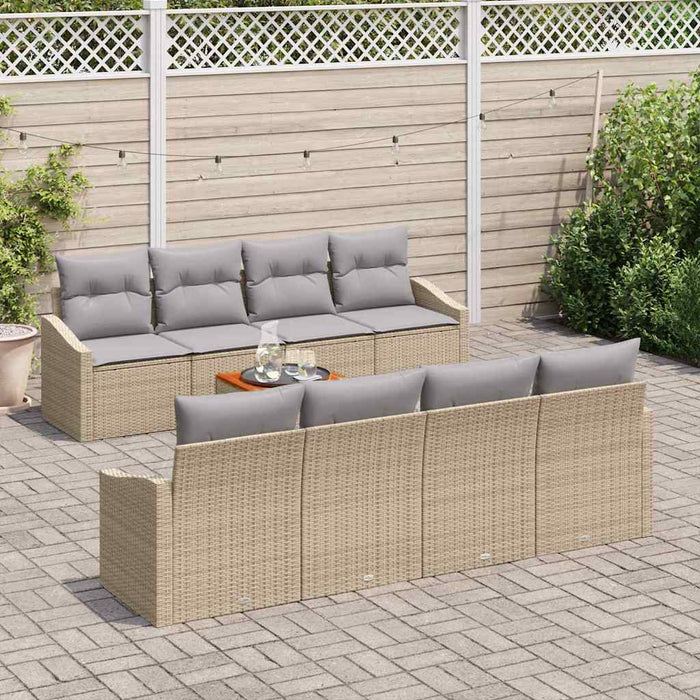 Set de canapele pentru grădină 7 pcs Bej, gri deschis - WALTI WALTI