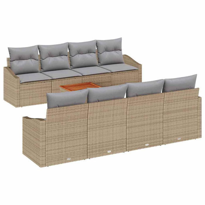 Set de canapele pentru grădină 7 pcs Bej, gri deschis - WALTI WALTI