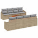 Set de canapele pentru grădină 7 pcs Bej, gri deschis - WALTI WALTI