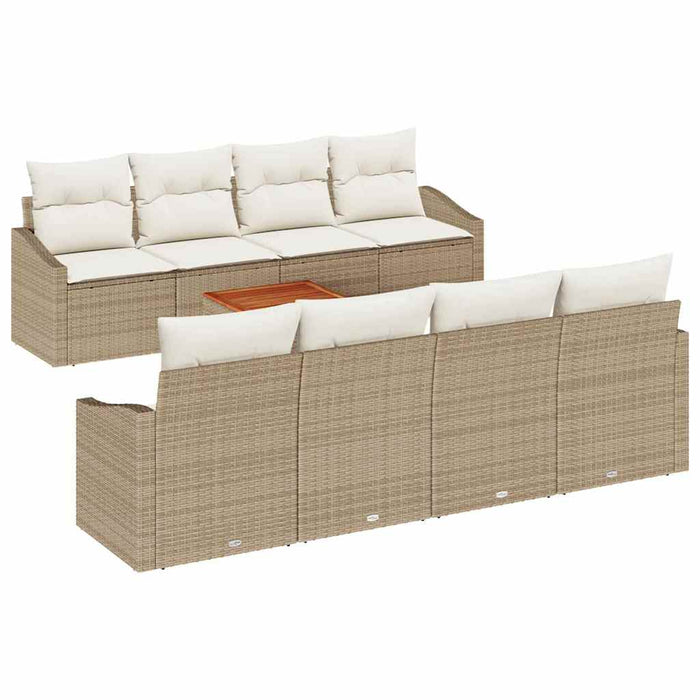 Set de canapele pentru grădină 7 pcs Bej, alb - WALTI WALTI
