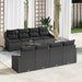 Set de canapele pentru grădină 7 pcs Negru - WALTI WALTI