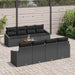 Set de canapele pentru grădină 7 pcs Negru - WALTI WALTI