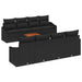 Set de canapele pentru grădină 7 pcs Negru - WALTI WALTI