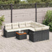 Set de canapele pentru grădină 9 pcs Negru, alb - WALTI WALTI