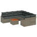 Set de canapele pentru grădină 9 pcs Gri - WALTI WALTI