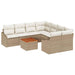 Set de canapele pentru grădină 9 pcs Bej, alb - WALTI WALTI