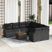 Set de canapele pentru grădină 9 pcs Negru - WALTI WALTI