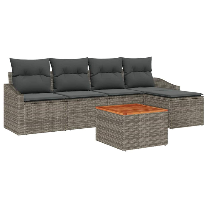 Set de canapele pentru grădină 6 pcs Gri - WALTI WALTI